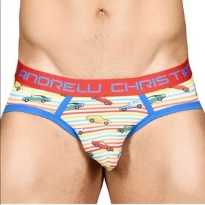 NWT AC Rainbow Vintage Car Brief Size Small